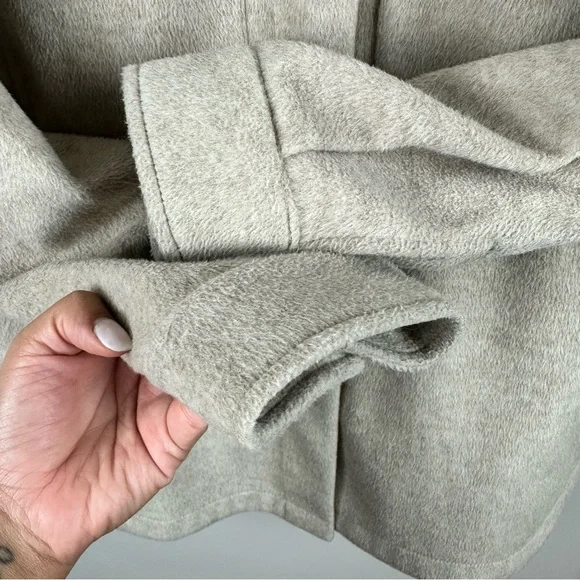 SANCTUARY Oversize Bedford Shacket Toasted Marshmallow Jacket Crafted & Tailored - Picture 9 of 11